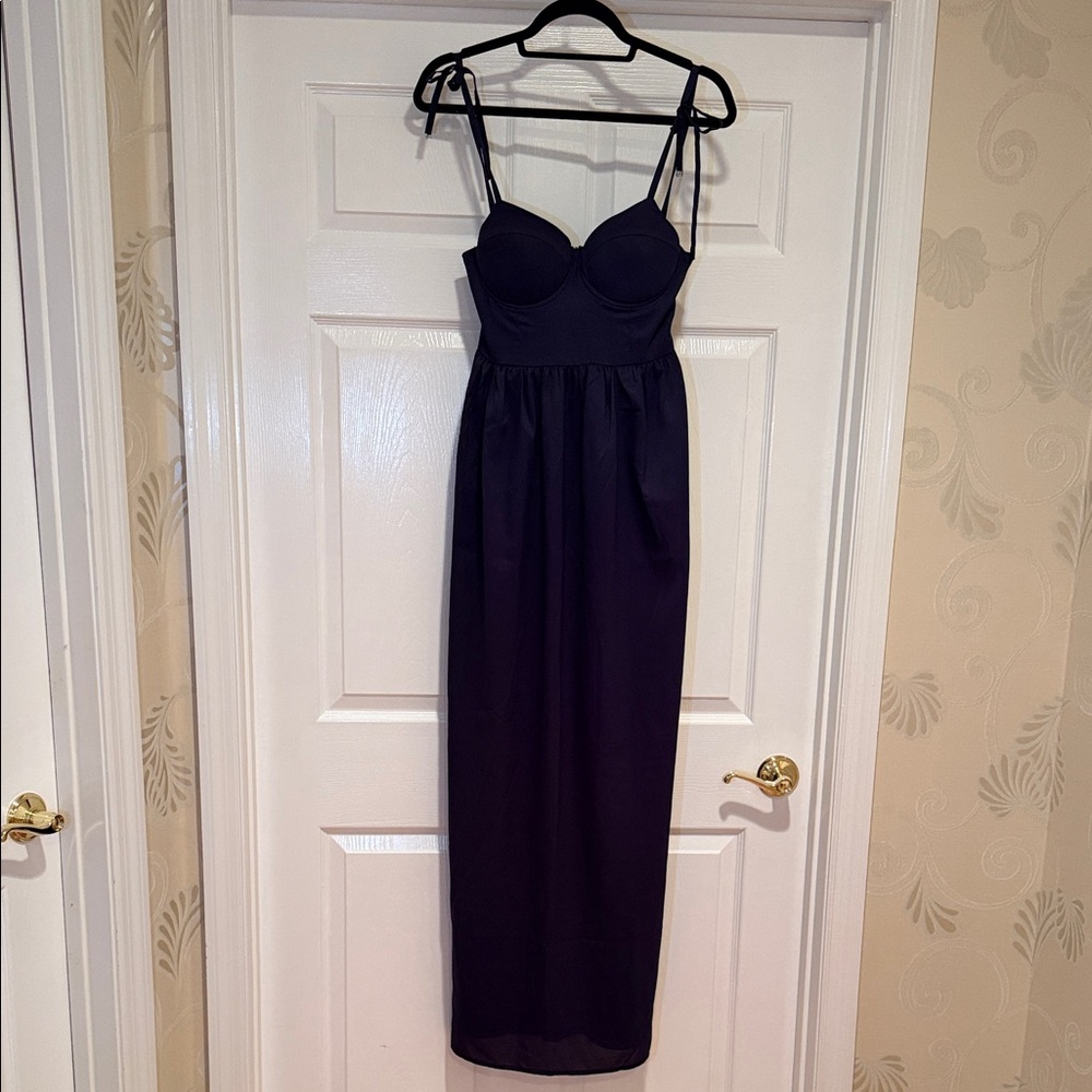 Women’s Navy Strappy Maxi Dress